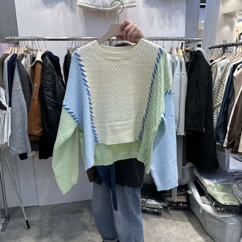 BLOOM韓國代購㊣女裝新品25秋冬人氣真品休閑職業熱賣針織衫BLOOM-Q針織衫