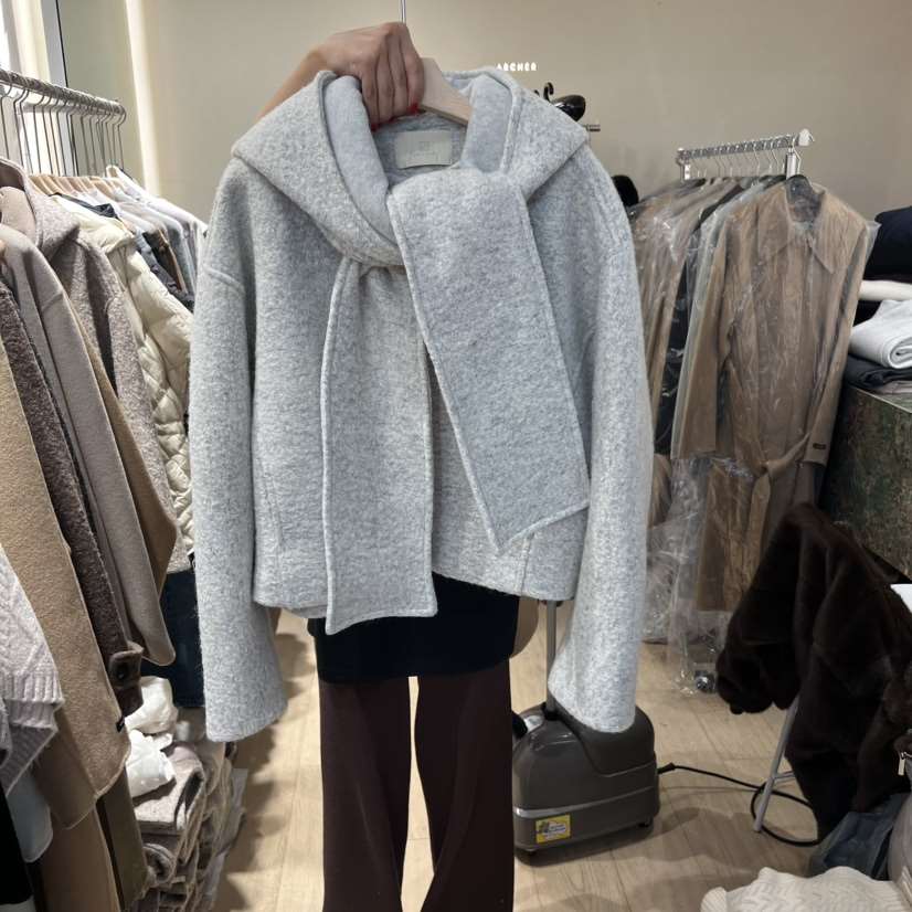 ARCHER東大門㊣代購女裝新品熱賣推薦25秋冬套裝含帽子羊毛連帽ARCHER套裝