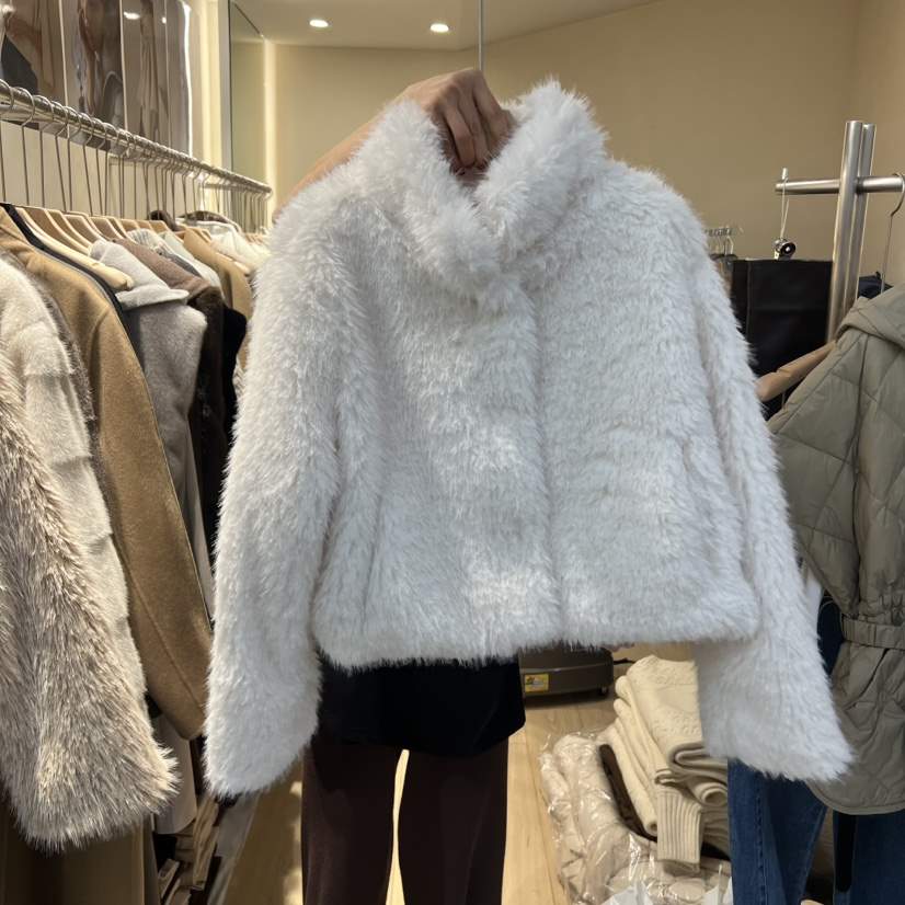 ARCHER東大門㊣代購女裝新款25秋冬時尚人氣推薦短款大衣毛絨ARCHER短款大衣