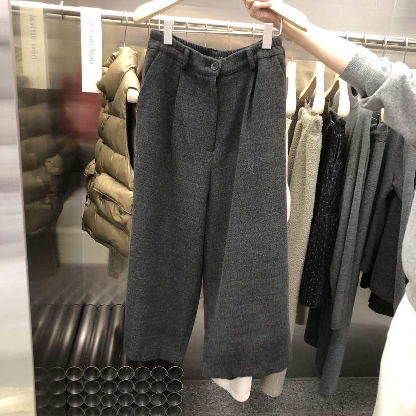 VELVET UNDERGROUND韓國代購㊣女士新品休閑人氣休閑褲羊毛VELVET UNDERGROUND休閑褲