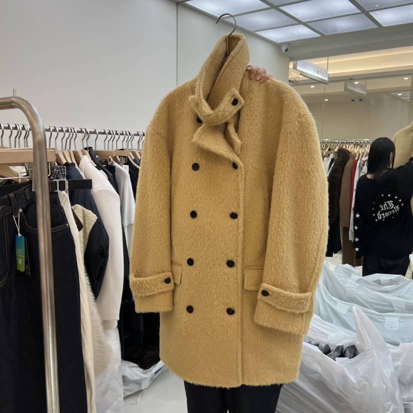 FLAUNT東大門㊣直郵女士新款真品熱賣休閑職業25秋冬中長款大衣FLAUNT中長款大衣