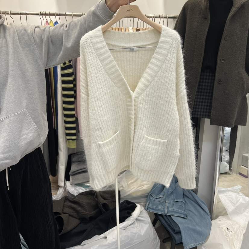 ORRD韓國直郵㊣女裝新款人氣職業25秋冬真品時尚休閑毛衣開衫ORRD毛衣