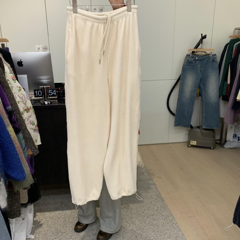 DOHWAJI東大門㊣實拍女裝新品職業休閑時尚真品休閑褲絲絨羅紋DOHWAJI休閑褲