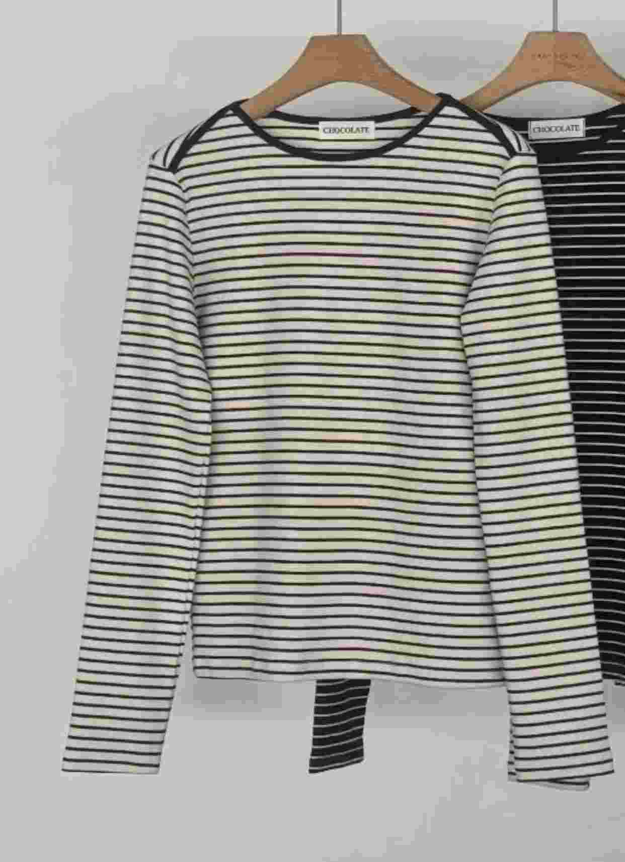 CHOCOLATE-초콜렛-T韓國直郵㊣女士新品真品熱賣職業長袖T恤CHOCOLATE長袖T恤