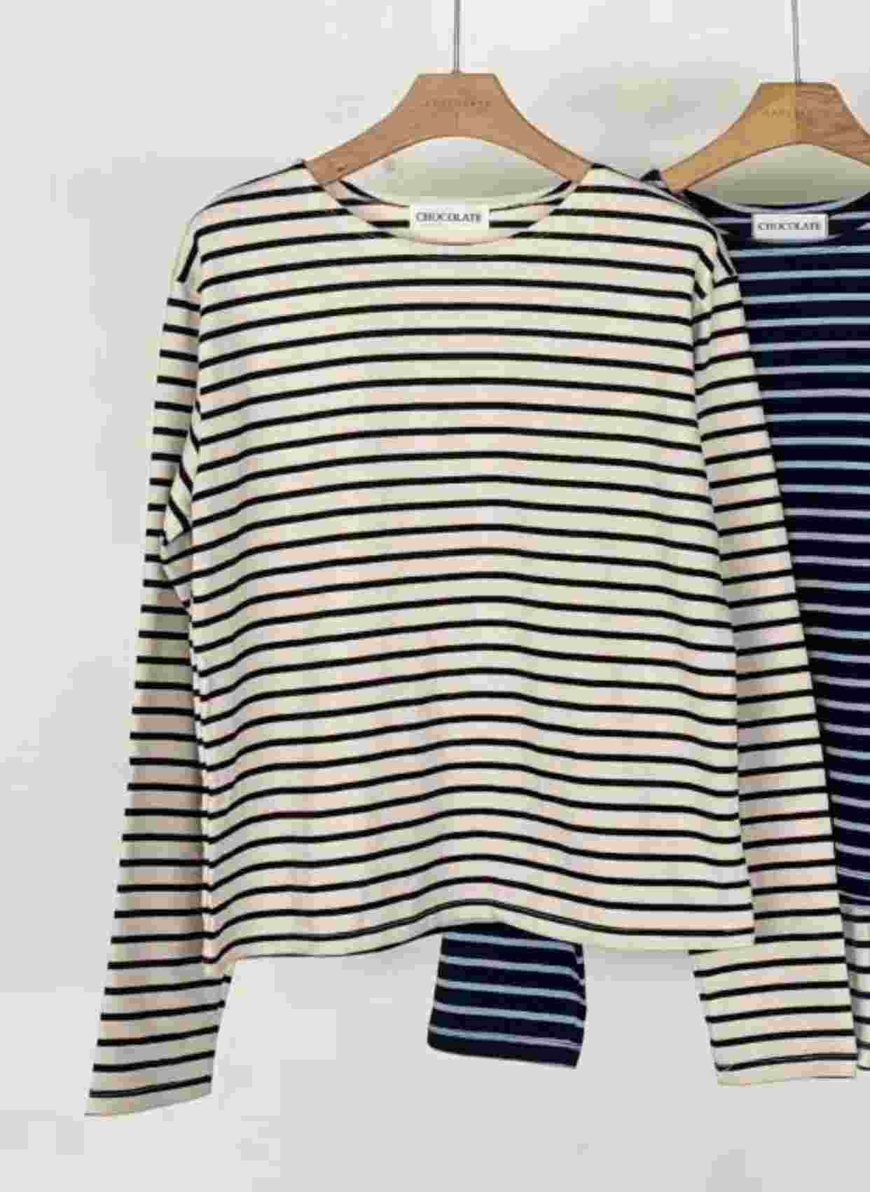 CHOCOLATE-초콜렛-T東大門㊣代購女士新款時尚真品長袖T恤CHOCOLATE長袖T恤