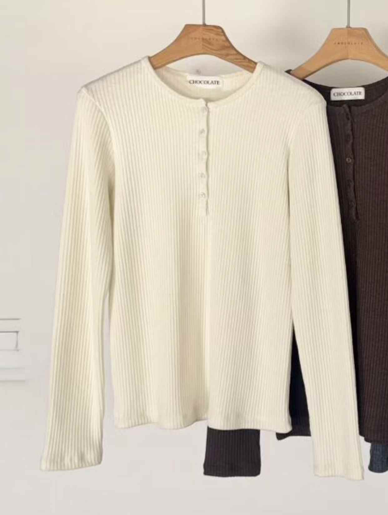 CHOCOLATE-초콜렛-T韓國代購㊣女裝新款人氣推薦休閑針織衫CHOCOLATE針織衫