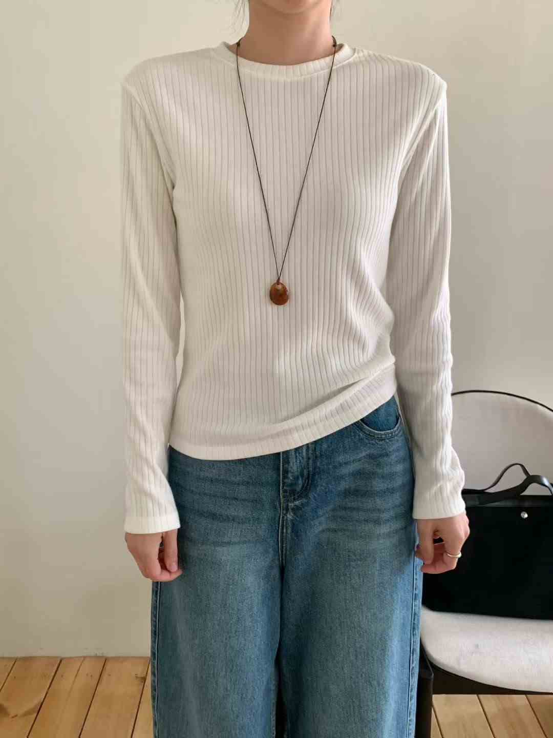 CHOCOLATE-초콜렛-T東大門㊣直郵女裝新品25秋冬真品長袖T恤CHOCOLATE長袖T恤