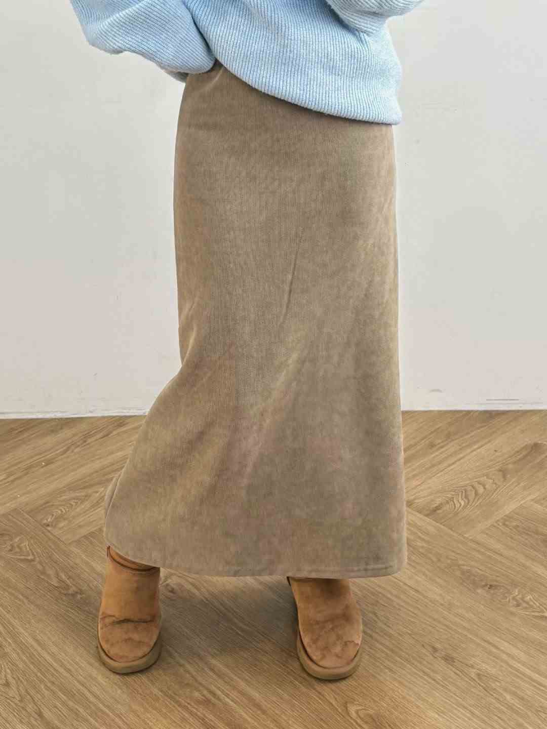 끌 벅지韓國直郵㊣女士新款職業休閑25秋冬時尚推薦人氣長裙Pull Buck長裙