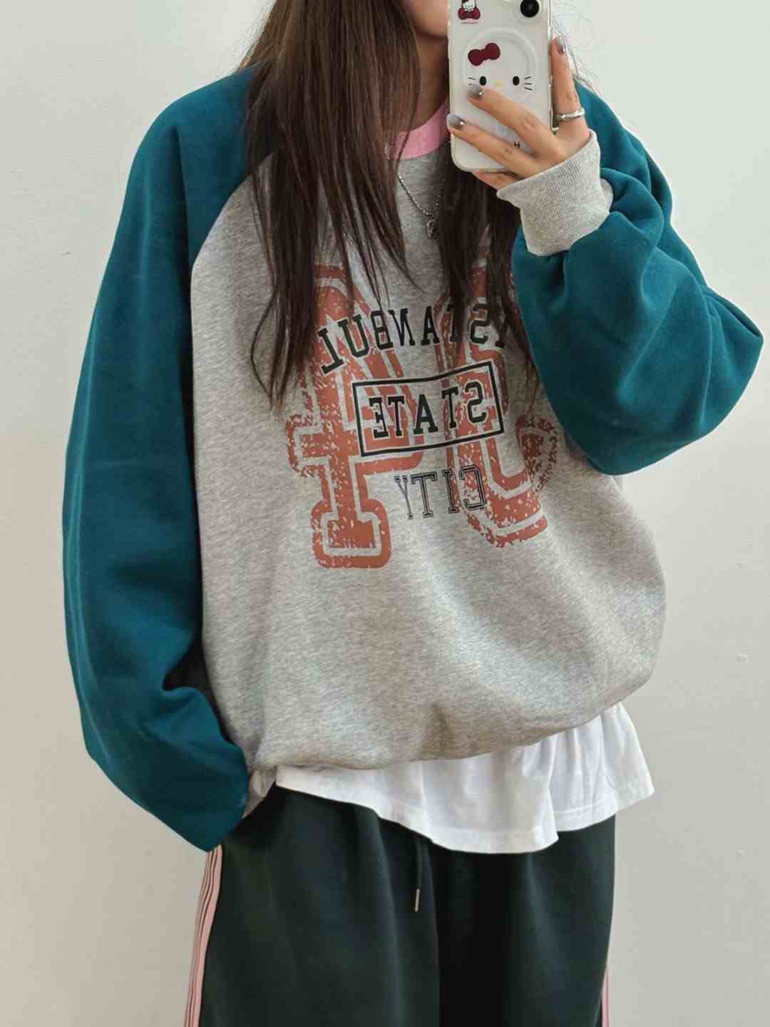 끌 벅지韓國代購㊣女裝新款熱賣人氣真品推薦時尚休閑衛衣Pull Buck衛衣