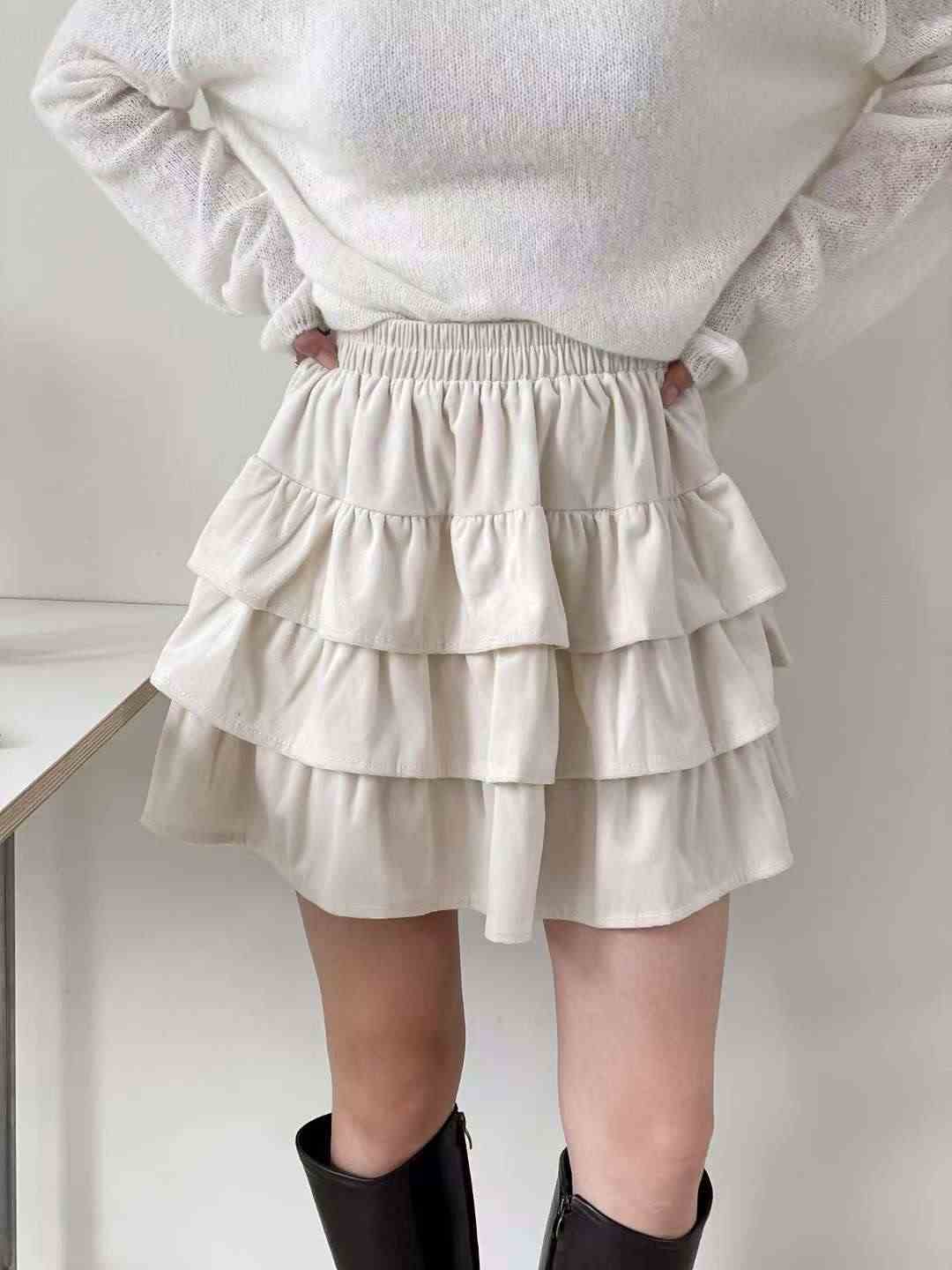 QUEENS MADE東大門㊣直郵女裝新款休閑25秋冬推薦短裙天鵝絨QUEENS MADE短裙