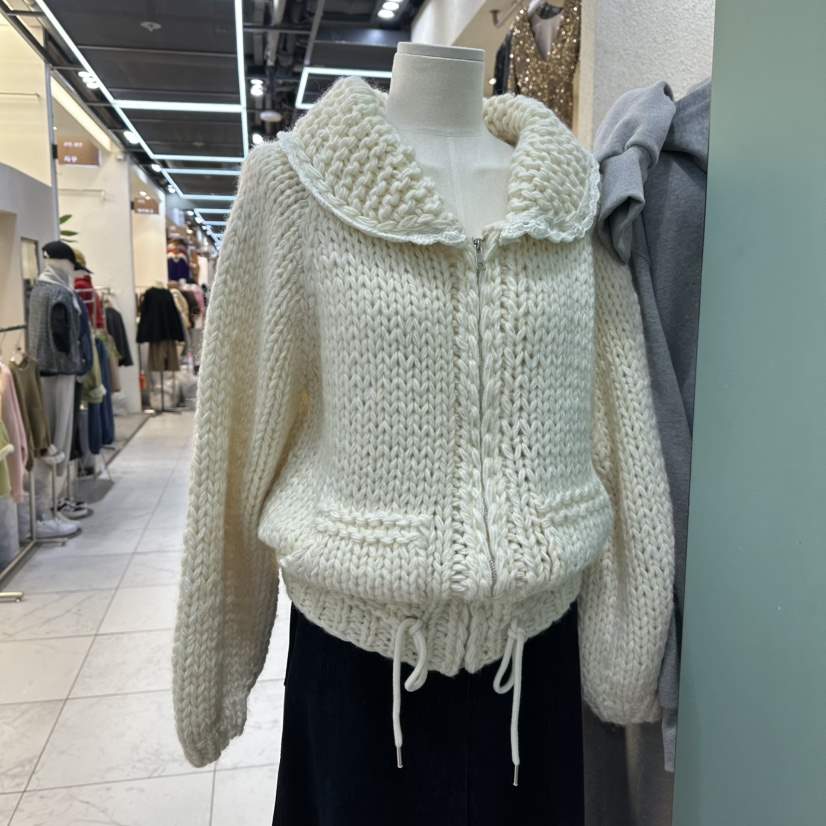 ROMANTIC NEWYORK東大門㊣實拍女裝新品真品針織衫手工開衫ROMANTIC NEWYORK針織衫