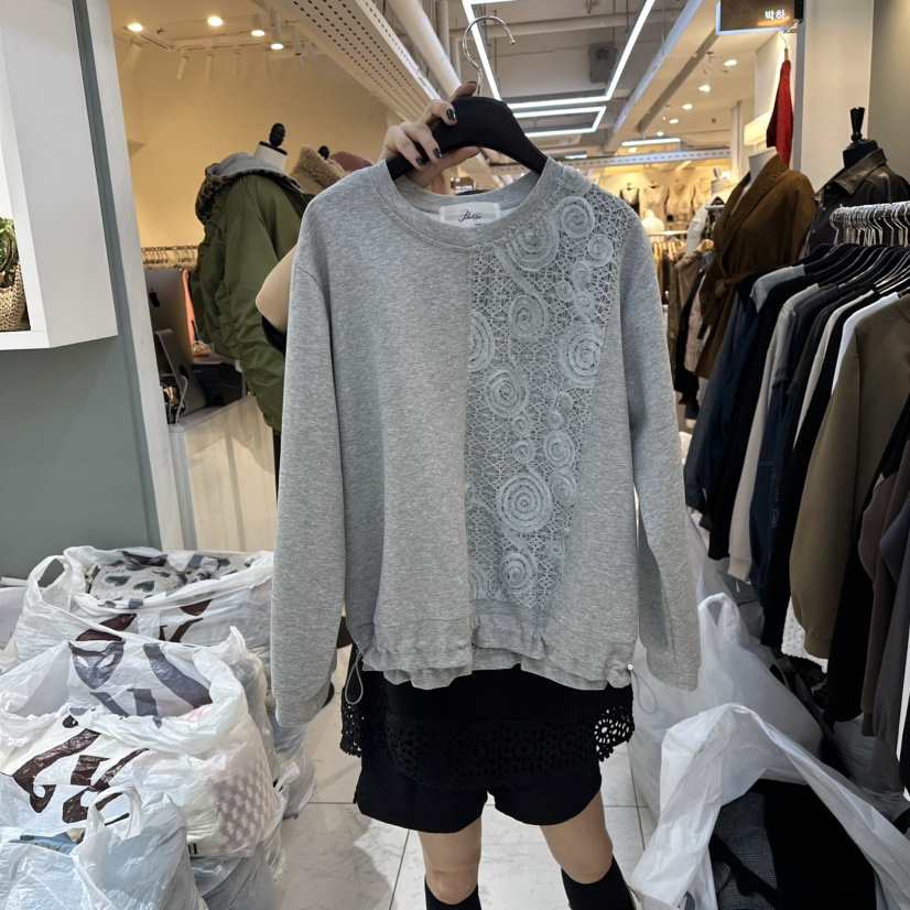 BAKHA-衣服韓國代購㊣女裝新品職業真品25秋冬休閑時尚衛衣BAKHA衛衣