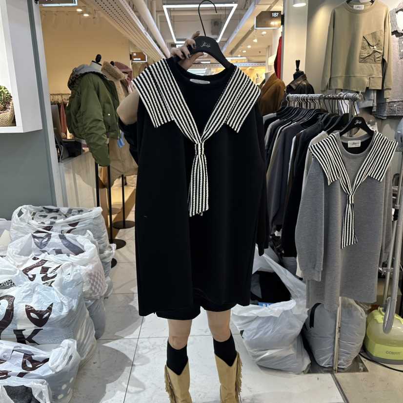 BAKHA-衣服韓國直郵㊣女裝新品時尚熱賣人氣職業衛衣假兩件BAKHA衛衣