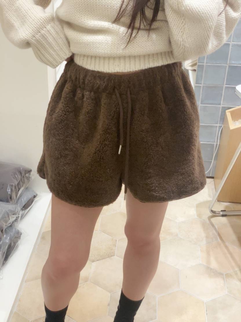 LOVE ROSIE韓國直郵㊣女士新品職業人氣真品推薦25秋冬短褲羊毛LOVE ROSIE短褲