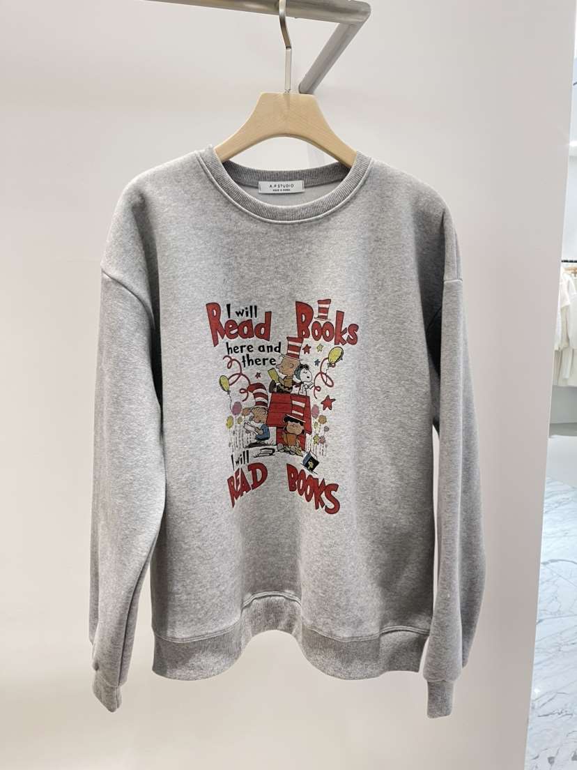 A P-STUDIO韓國直郵㊣女裝新款時尚推薦人氣真品衛衣史努比A P-STUDIO衛衣