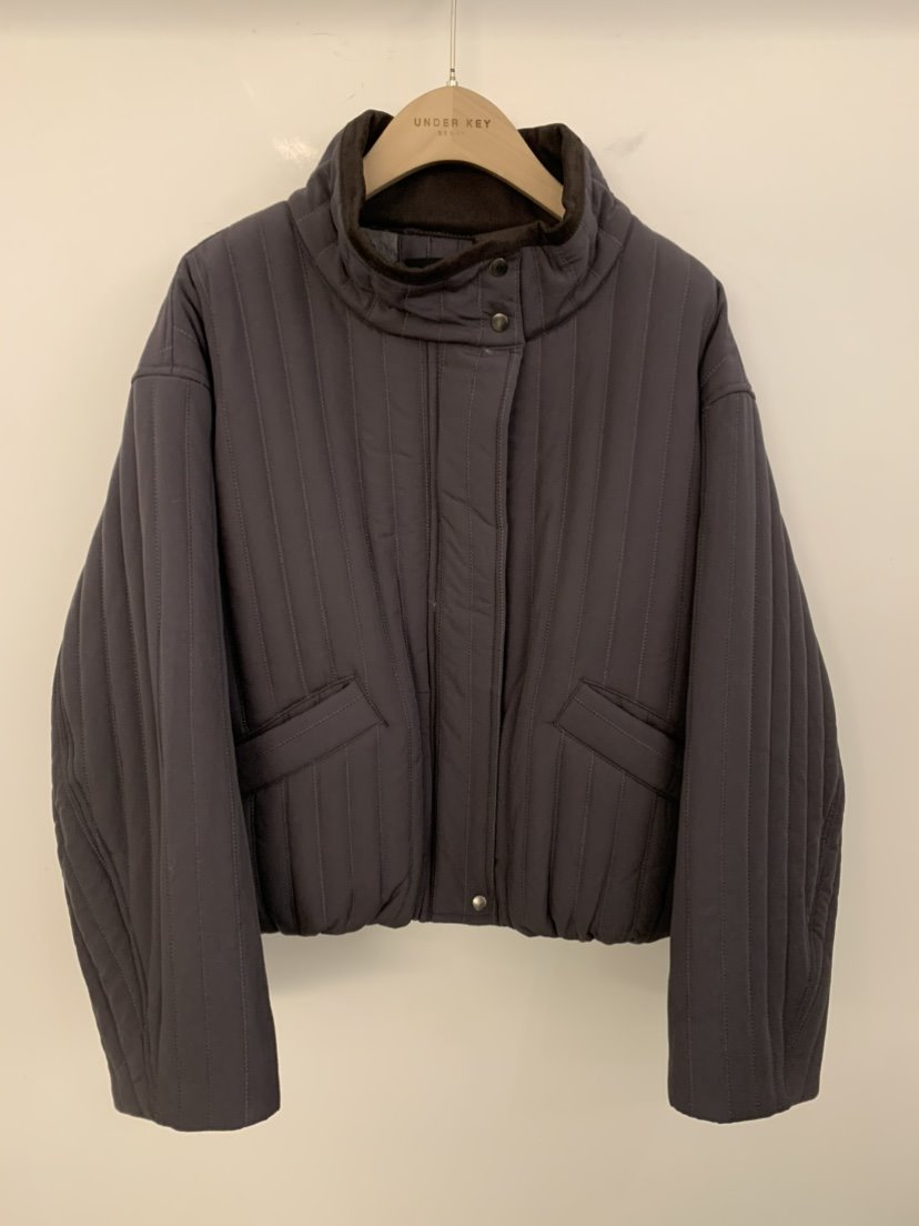 UNDER KEY韓國代購㊣女裝新款時尚職業人氣短款棉服毛絨夾棉UNDER KEY短款棉服