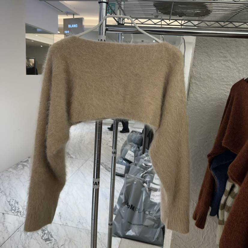 MARAN-P東大門㊣實拍女裝新款休閑熱賣推薦針織衫羊駝毛披肩MARAN針織衫