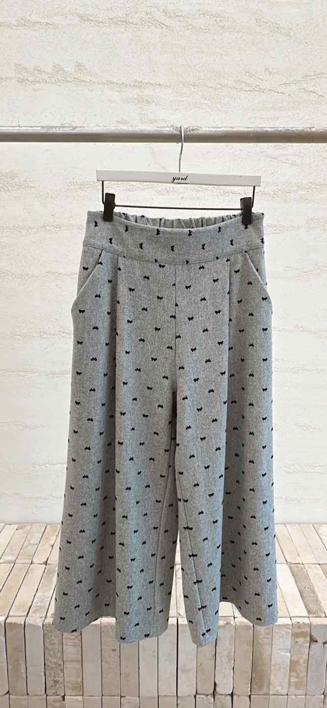 YARD東大門㊣代購女裝新品25秋冬休閑熱賣真品時尚休閑褲刺繡YARD休閑褲