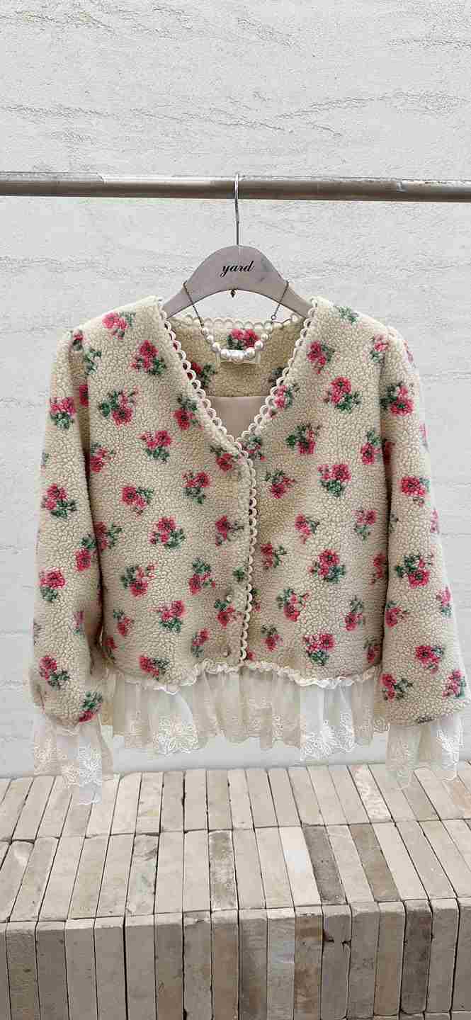 YARD東大門㊣代購女裝新品時尚人氣職業熱賣25秋冬夾克刺繡YARD夾克