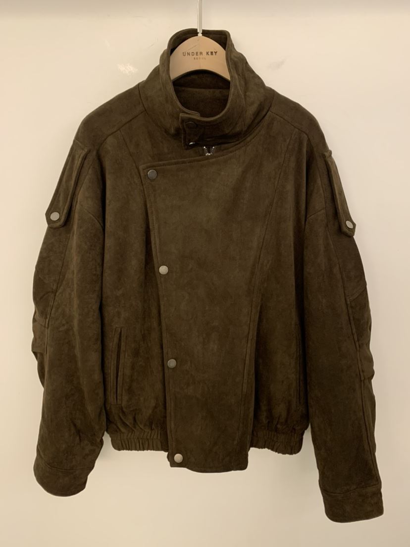 UNDER KEY韓國代購㊣女士新款時尚推薦休閑25秋冬夾克麂皮UNDER KEY夾克