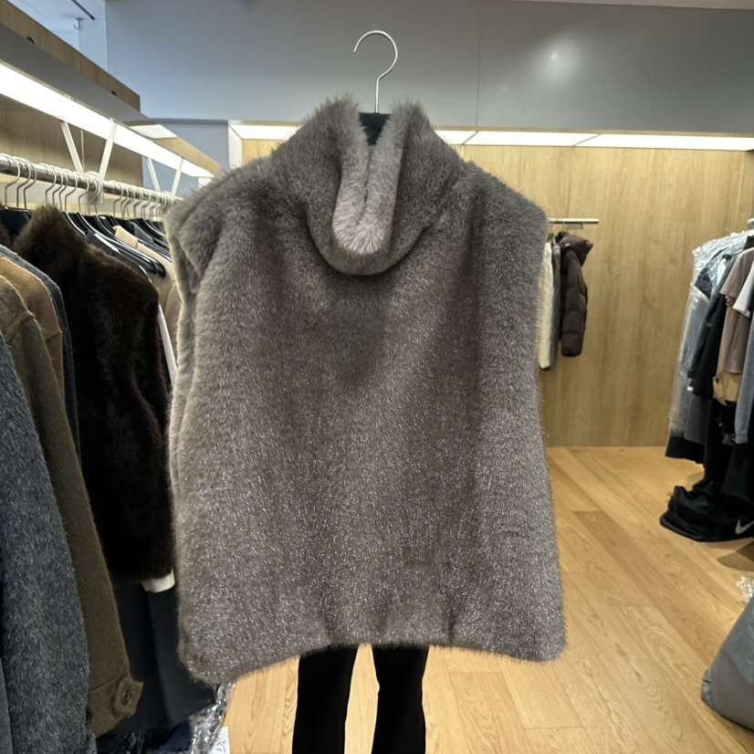 LEFANCY韓國直郵㊣女裝新品25秋冬時尚真品職業推薦馬甲貂皮LEFANCY馬甲