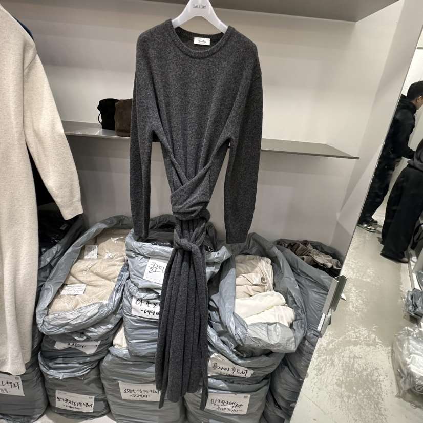 GALLERY-P東大門㊣實拍女裝新品人氣真品推薦職業連衣裙羊絨GALLERY-P連衣裙