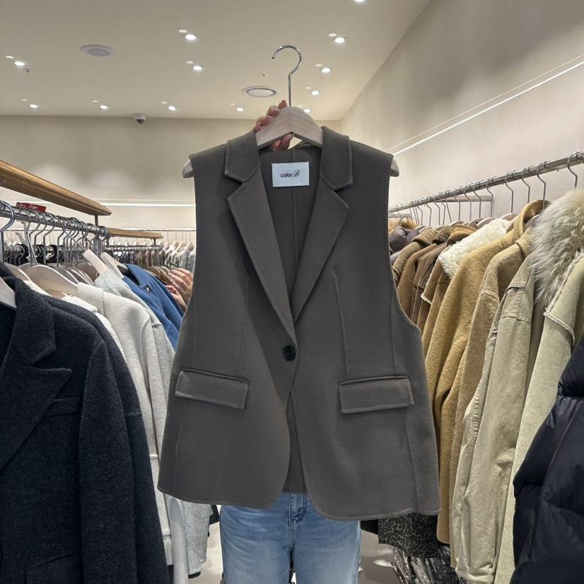 CREME BRULEE東大門㊣直郵女裝新品休閑推薦真品職業時尚馬甲CREME BRULEE/DH馬甲