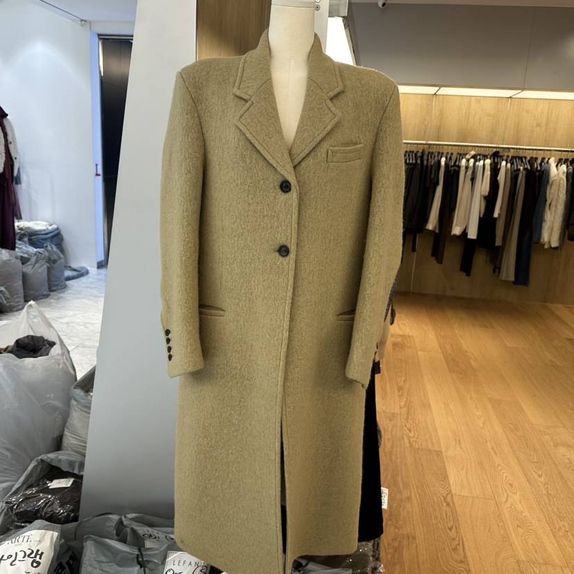 LEFANCY韓國代購㊣女士新品職業熱賣25秋冬時尚休閑中長款大衣LEFANCY中長款大衣