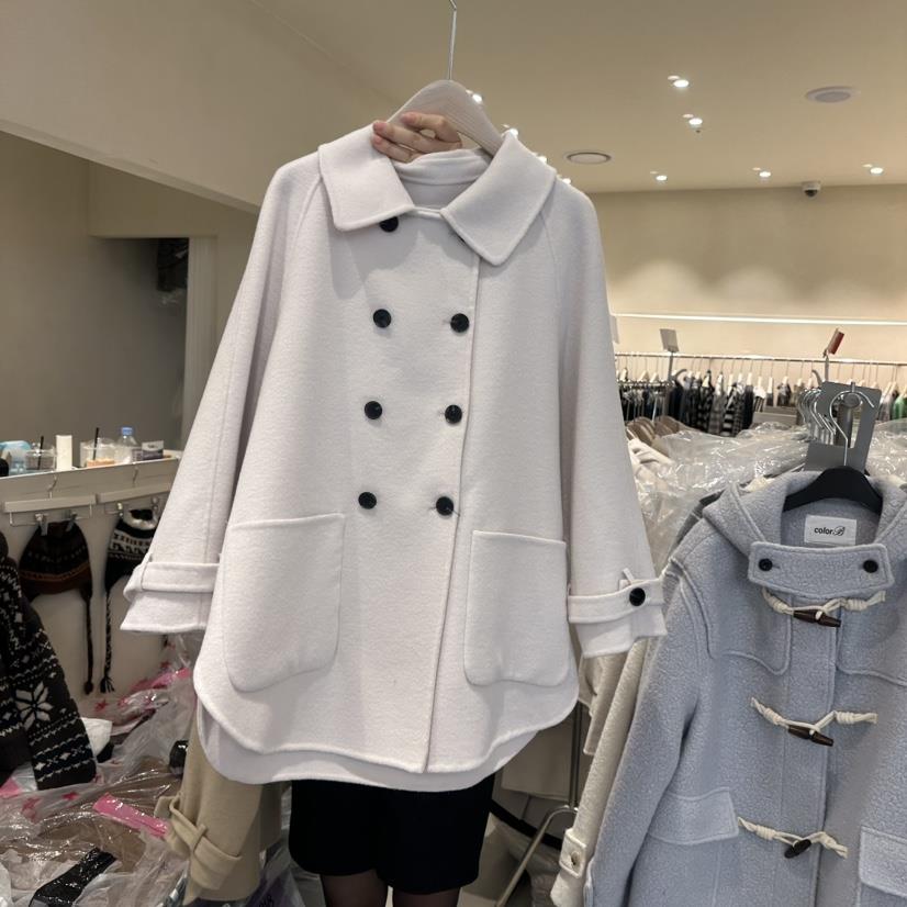 CREME BRULEE韓國代購㊣女士新品人氣25秋冬真品中長款大衣CREME BRULEE/DH中長款大衣