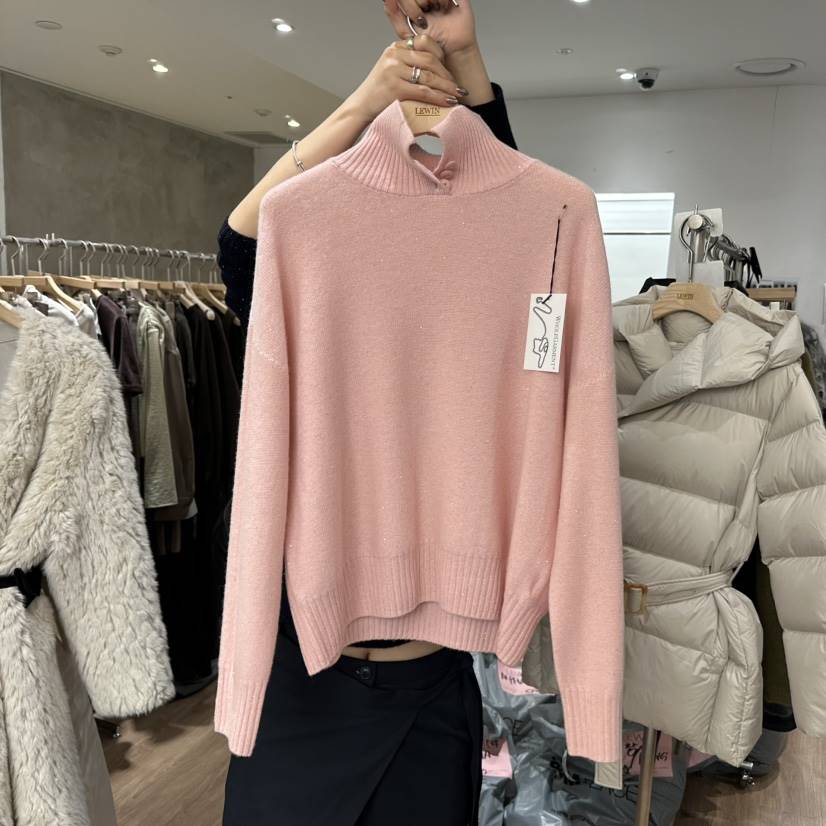 LEWIN韓國直郵㊣女士新品人氣時尚熱賣真品職業25秋冬針織衫紐扣LEWIN針織衫