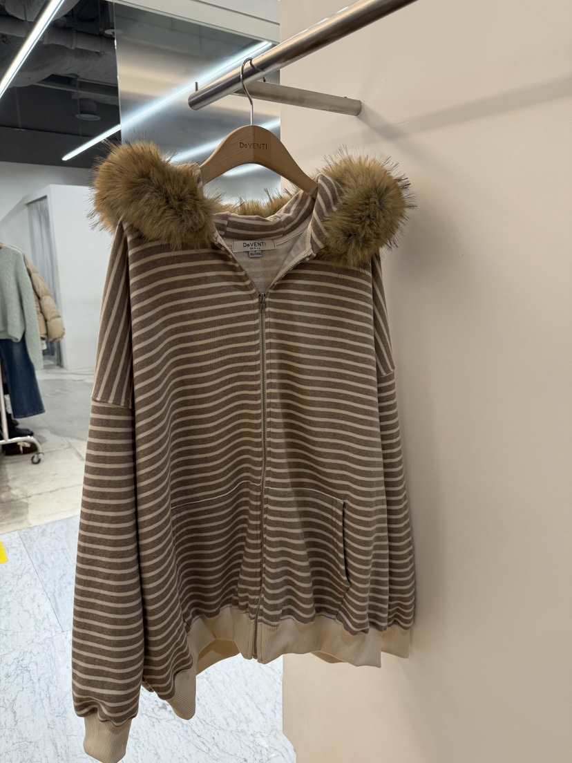 DE VENTI韓國直郵㊣女士新品人氣推薦真品休閑熱賣夾克連帽衫DE VENTI夾克