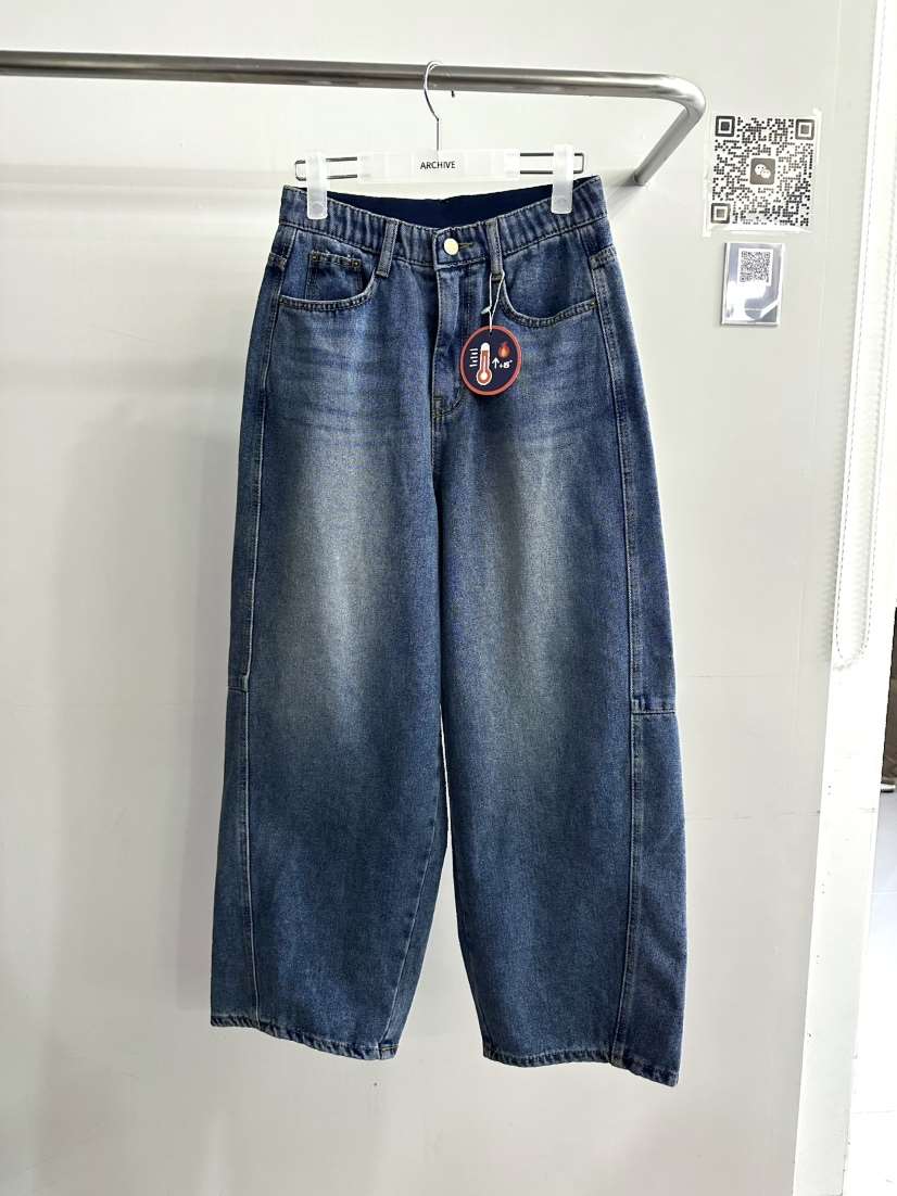 ARCHIVE-P韓國代購㊣女士新品真品熱賣25秋冬休閑職業牛仔褲ARCHIVE-P牛仔褲