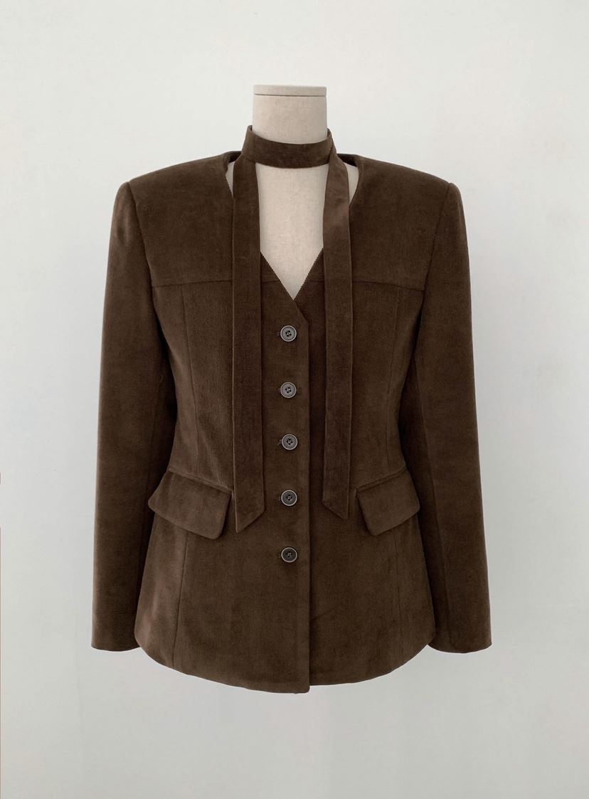 SLIT東大門㊣實拍女士新品休閑職業熱賣人氣真品夾克燈心絨SLIT夾克