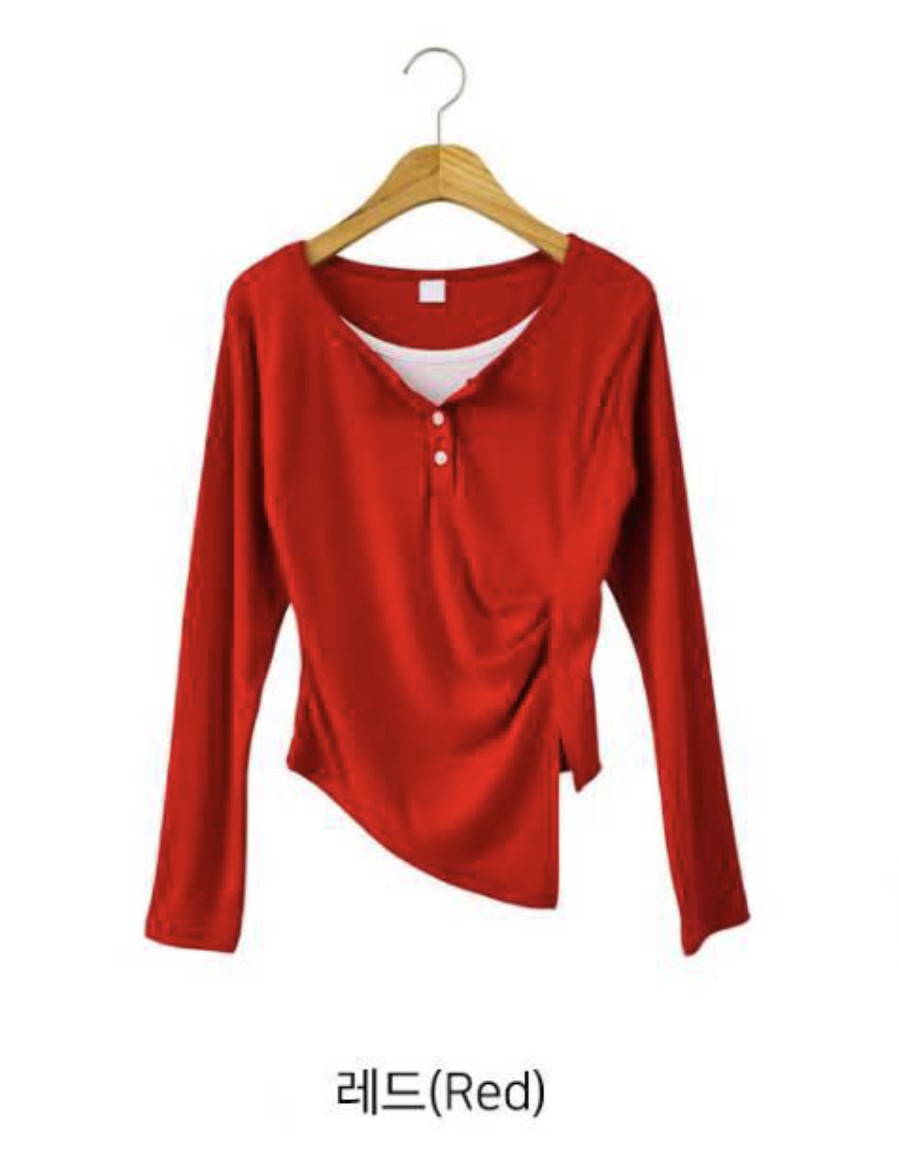 DKS08韓國直郵㊣女裝新品推薦人氣熱賣25秋冬時尚長袖T恤褶皺DKS08長袖T恤