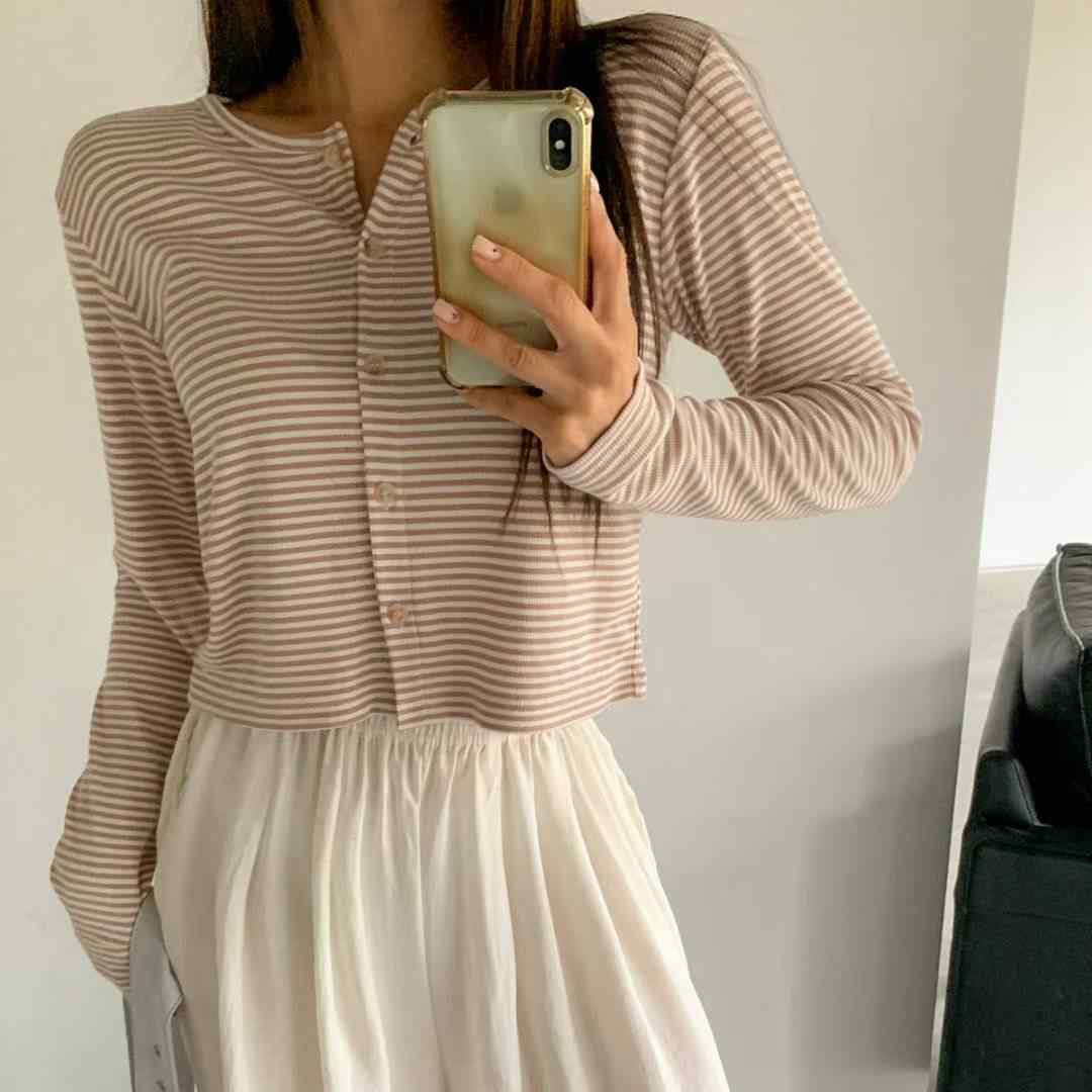 DKS08韓國直郵㊣女士新款時尚真品25秋冬人氣熱賣推薦長袖T恤DKS08長袖T恤