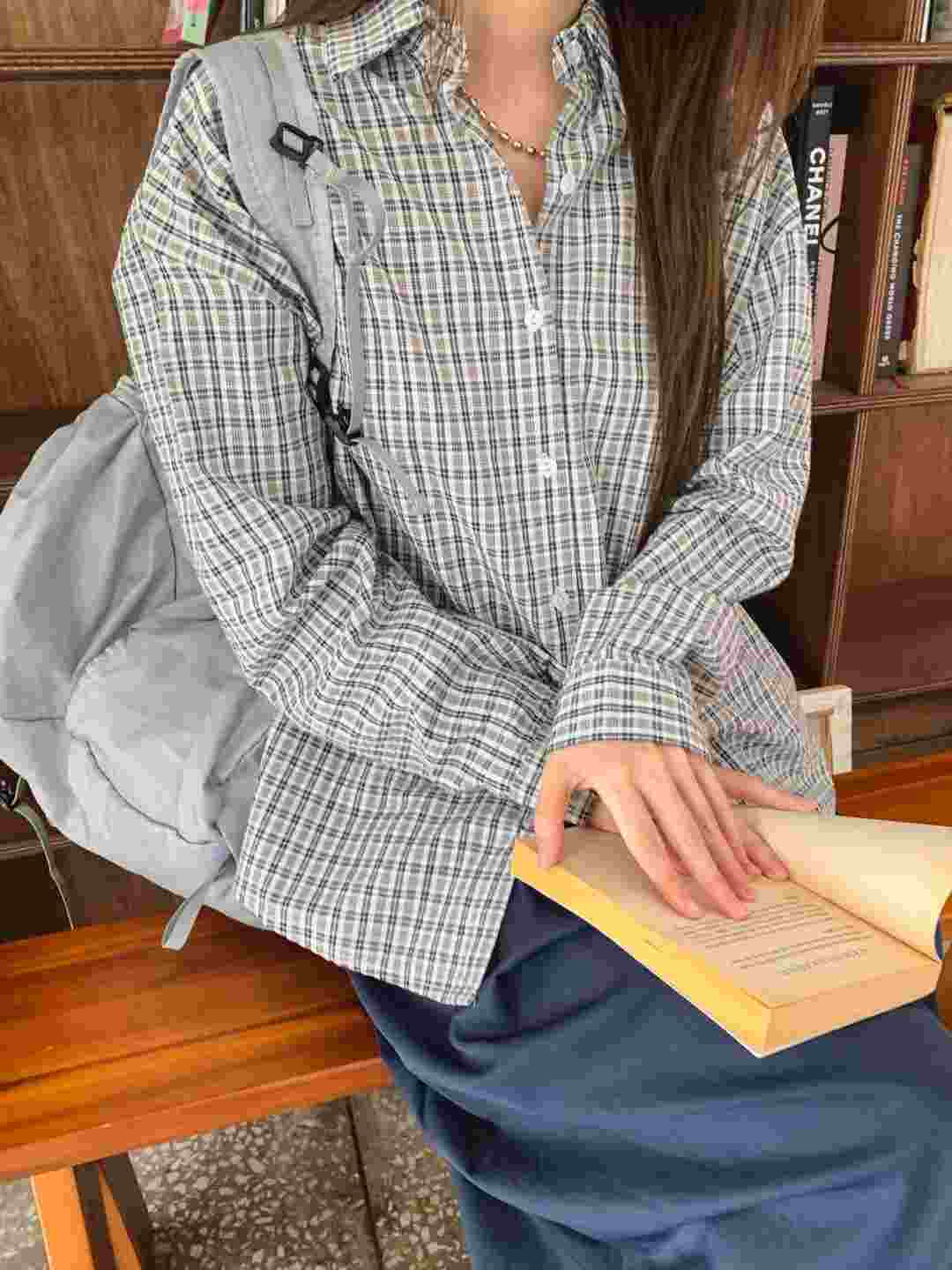 CHEEMI東大門㊣代購女裝新款時尚人氣休閑真品熱賣襯衫蕾絲衫CHEEMI襯衫/蕾絲衫