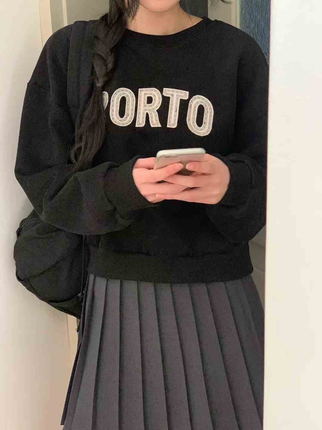 OBE東大門㊣代購女士新品人氣推薦真品25秋冬時尚職業熱賣衛衣OBE衛衣