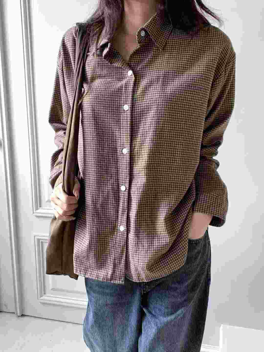 CHEEMI韓國直郵㊣女裝新品人氣25秋冬職業熱賣休閑襯衫蕾絲衫CHEEMI襯衫/蕾絲衫