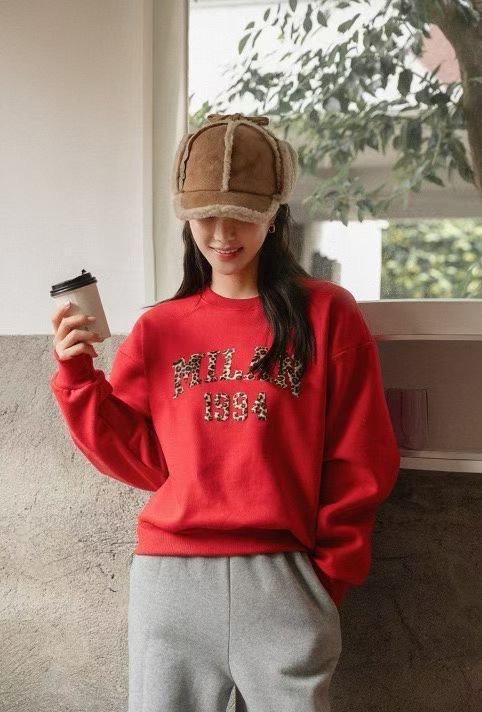 LATTE東大門㊣直郵女裝新品休閑25秋冬職業熱賣推薦真品衛衣LATTE衛衣