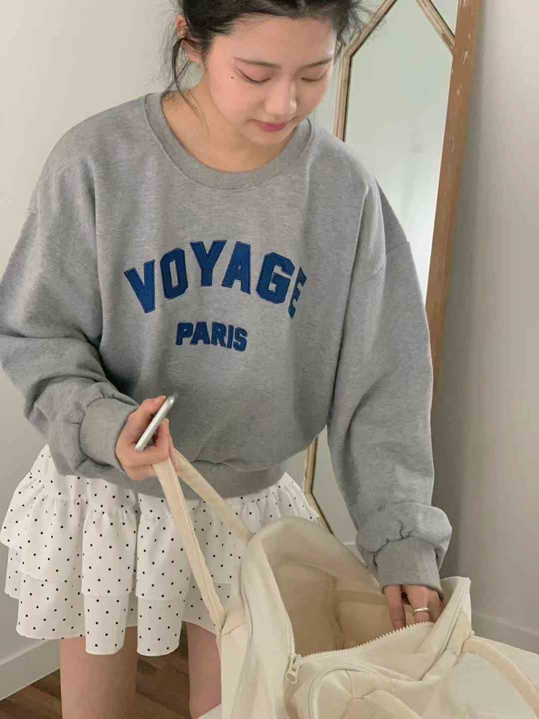 OBE東大門㊣代購女裝新款推薦熱賣25秋冬職業人氣真品時尚衛衣OBE衛衣