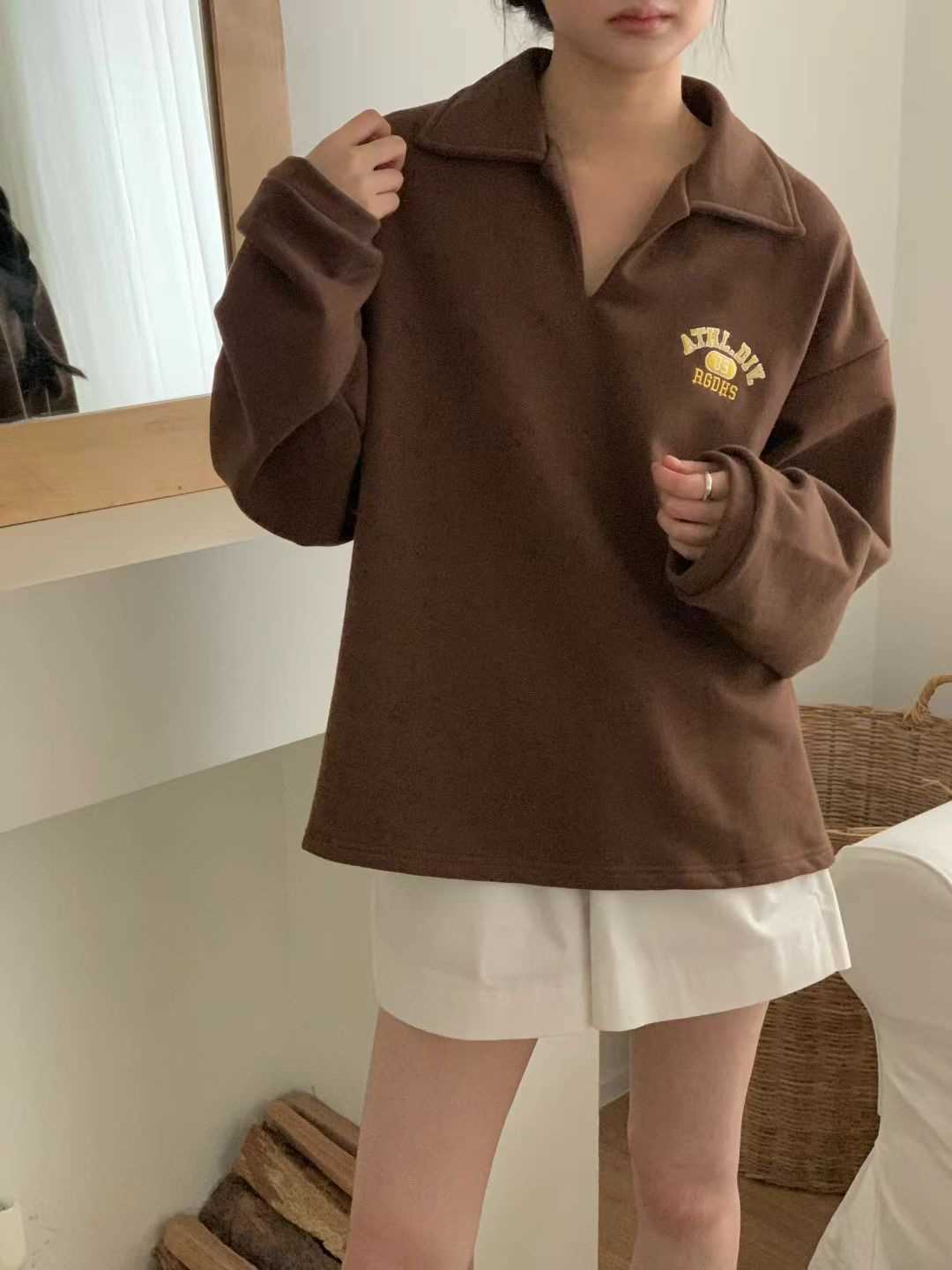 OBE韓國代購㊣女士新款職業時尚推薦真品25秋冬熱賣人氣衛衣OBE衛衣