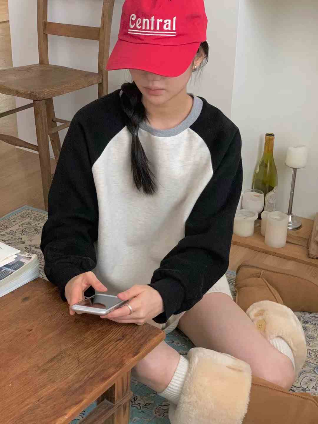 OBE東大門㊣代購女裝新款休閑時尚25秋冬熱賣推薦職業真品衛衣OBE衛衣