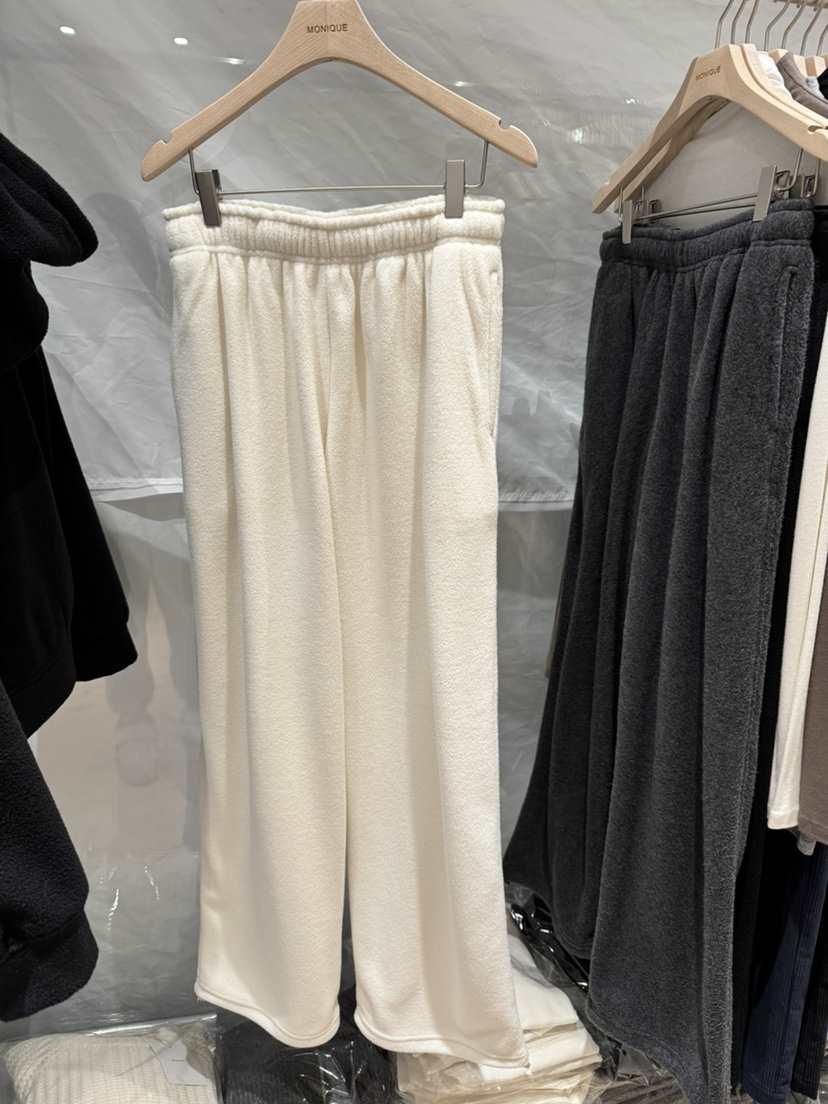 MONIQUE東大門㊣代購女士新款時尚真品推薦熱賣休閑休閑褲抓絨MONIQUE休閑褲