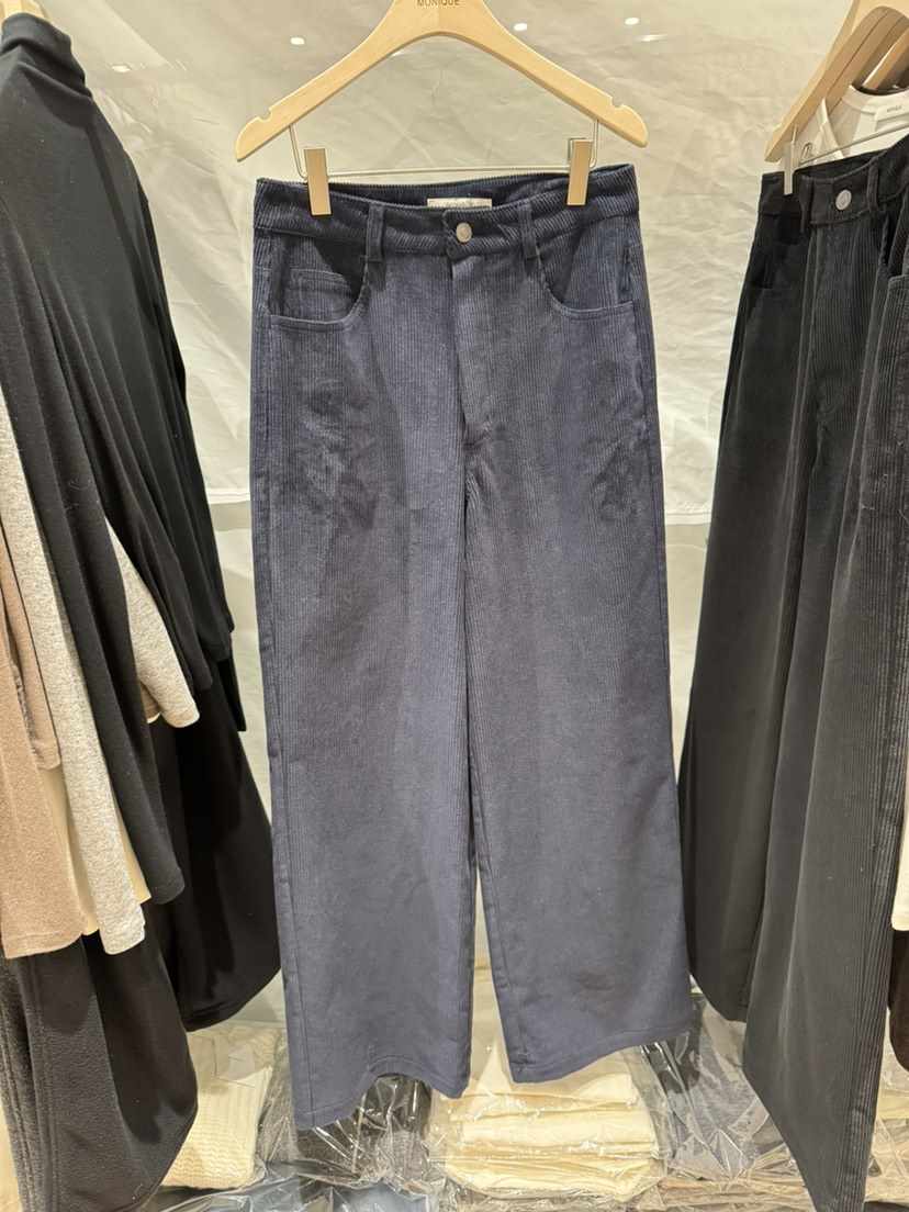 MONIQUE韓國直郵㊣女裝新品人氣25秋冬職業熱賣休閑褲燈芯絨MONIQUE休閑褲