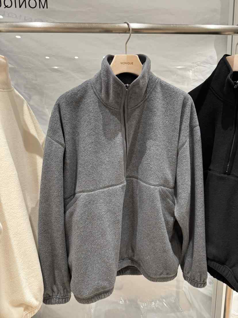MONIQUE東大門㊣直郵女士新款職業時尚25秋冬人氣衛衣抓絨拉鏈MONIQUE衛衣