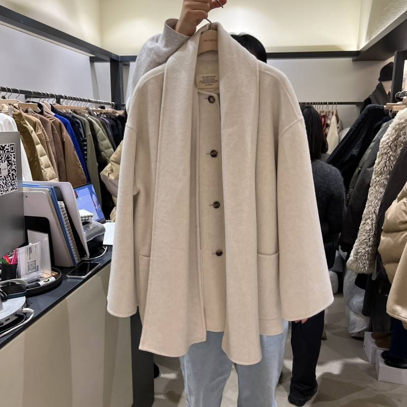 SELF SERVICE韓國直郵㊣女士新品熱賣人氣推薦真品短款大衣SELF SERVICE短款大衣