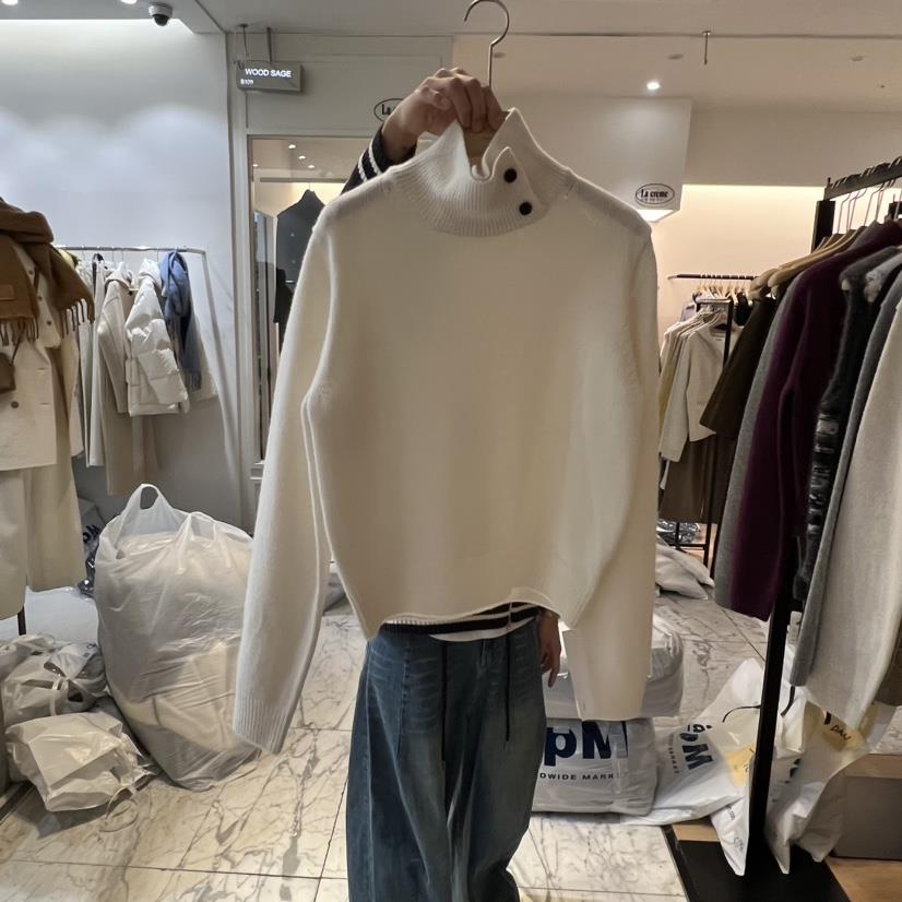 LA MAGIE FEMME韓國直郵㊣女裝新品熱賣時尚針織衫雙排扣Lamagie Femme針織衫