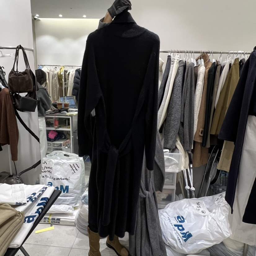 WOOD SAGE韓國代購㊣女裝新款25秋冬推薦職業休閑人氣連衣裙WOOD SAGE連衣裙