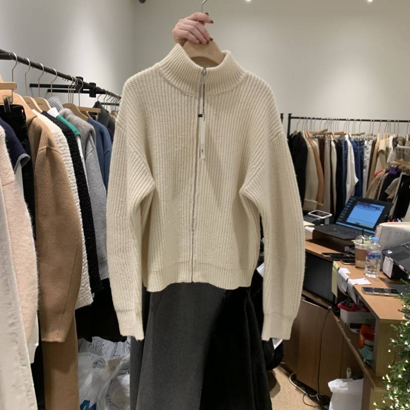 LMT（SAND LIMITED）東大門㊣代購女士新款熱賣職業毛衣拉鏈LMT/SAND LIMITED毛衣