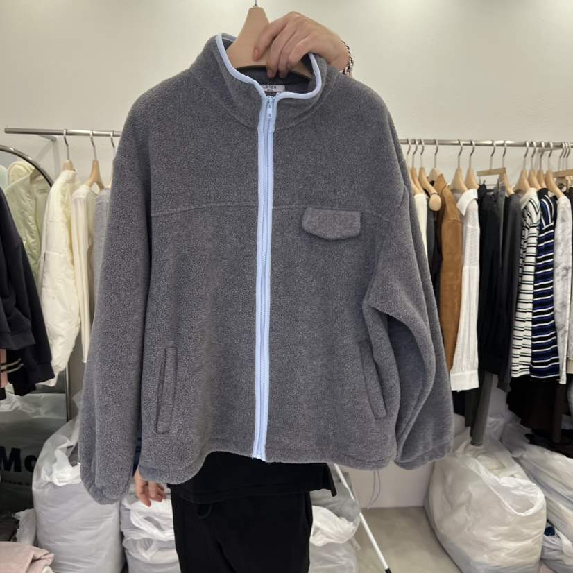 LELEN韓國直郵㊣女裝新品時尚真品推薦25秋冬休閑夾克口袋拉鏈LELEN夾克